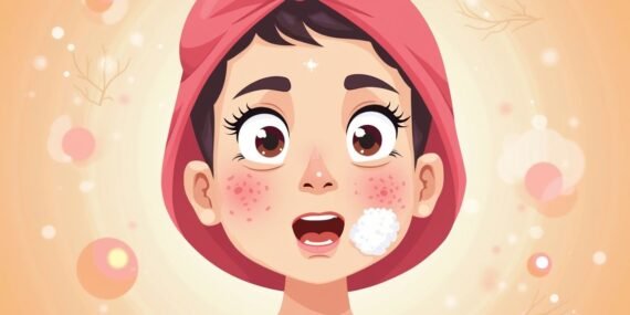 tratamentos para acne inflamada - Ilustração informativa sobre tratamentos para acne inflamada