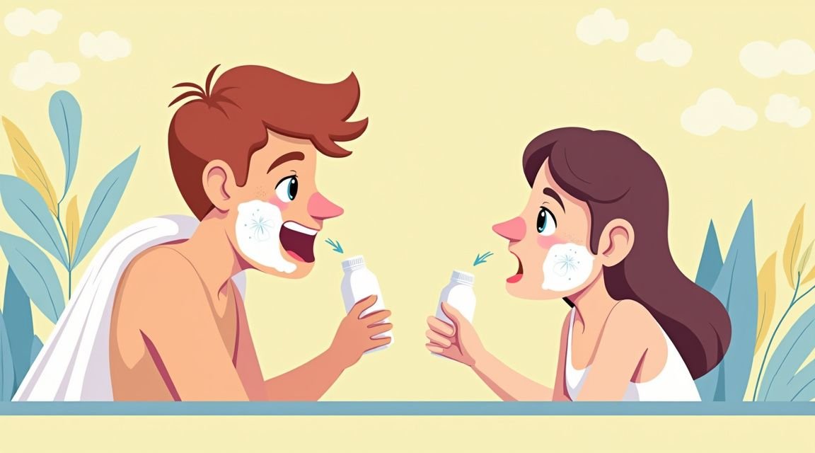 tratamentos para acne inflamada - Ilustração informativa sobre tratamentos para acne inflamada