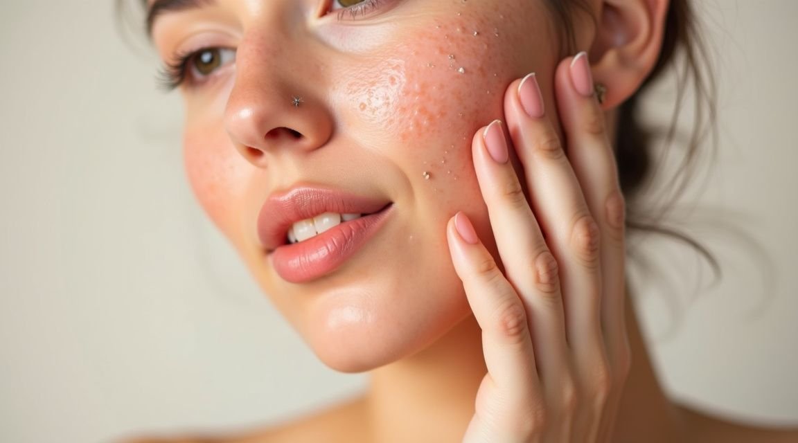 tratamentos para acne inflamada - Ilustração detalhada sobre tratamentos para acne inflamada